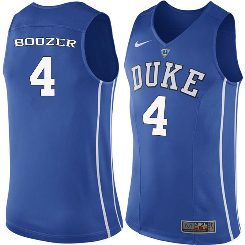 Duke Blue Devils #4 Carlos Boozer College Basketball Jerseys-Blue